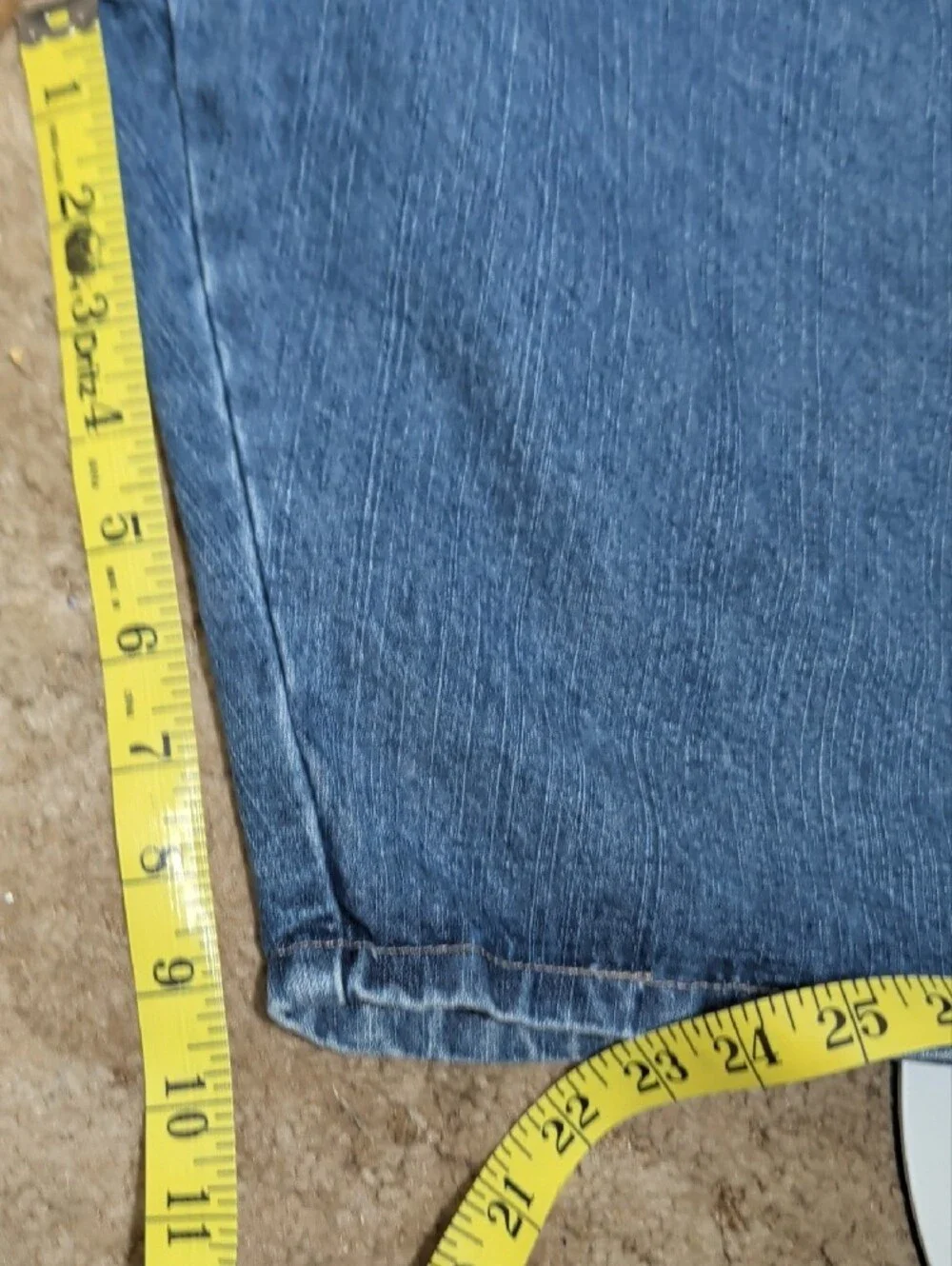 Men's Relaxed Fit Denim Jean Shorts - Light Blue Cargo Casual Every Day Wear 38